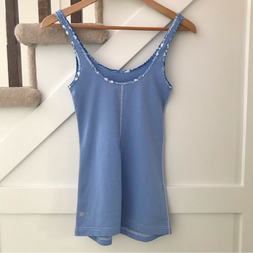 Lululemon Striped Tank Top Size 4 - Picture 2 of 4